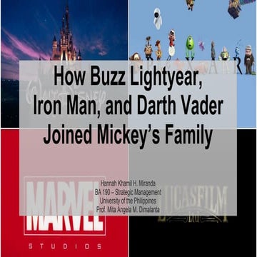 Disney Strategy Mergers & Acquisitions