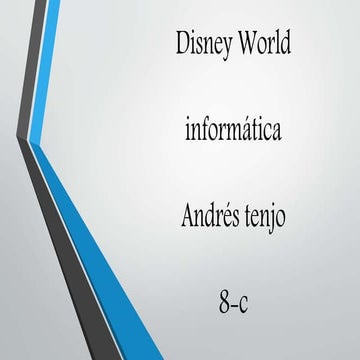 Disney world andres tenjo 