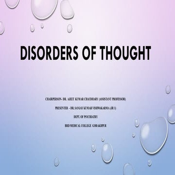 disorder of tought.pdf introduction to thought