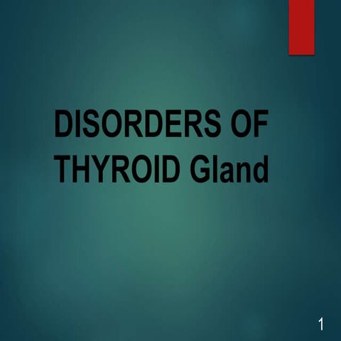 Disorder of tyroid gland