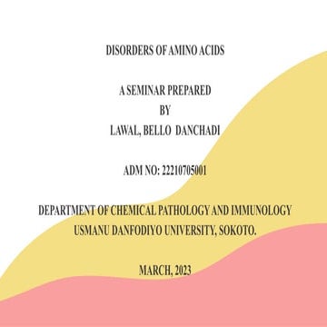 DISORDERS OF AMINO ACIDS.pptx