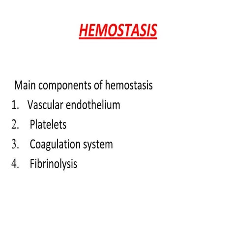 Disorders of bleeding and thrombosis 