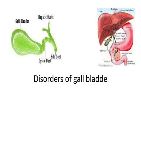 Disorders of gall bladder | PPTX