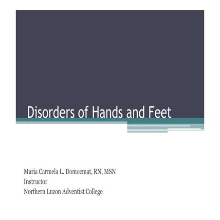 Disorders of hands and feet | PDF