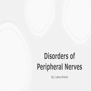 peripheral nerve disorders ( acquired polyneuropathy) part 2