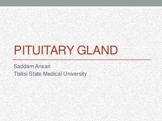 Disorders of pituitary gland