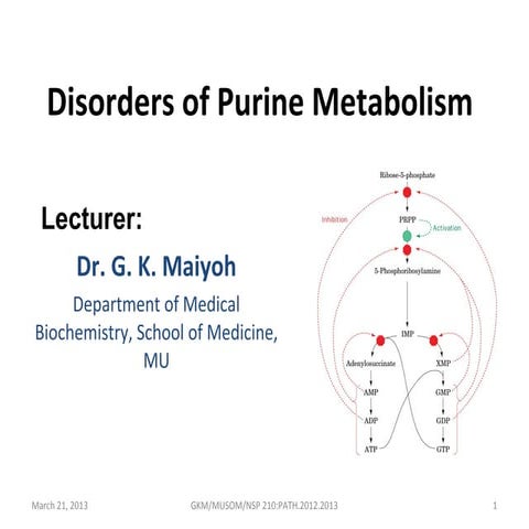 Disorders of purine metabolism