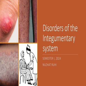Disorders of the Integumentary system Sem I, 2024.pptx