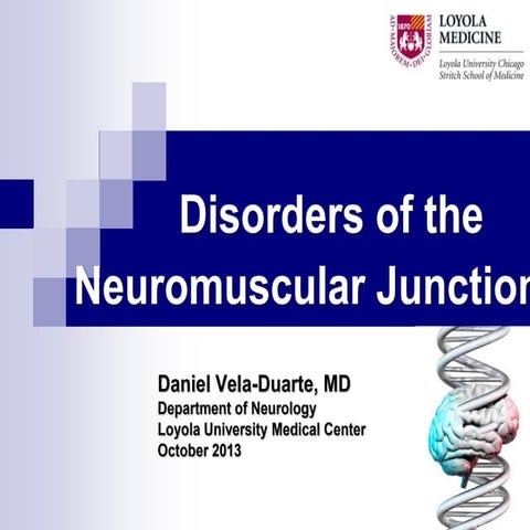 Disorders of the neuromuscular junction