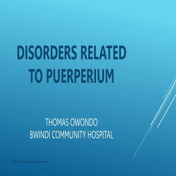 Disorders related to puerperium.pptx