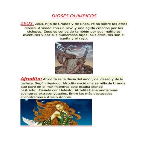 Disoses olimpicos teban