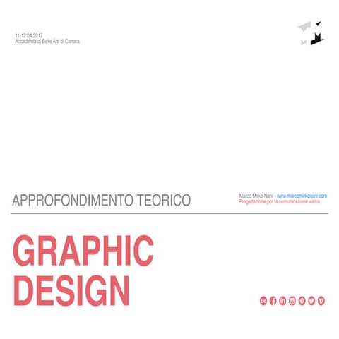 Graphic design e Progettazione - Vocabolario e Approfondimento | PDF