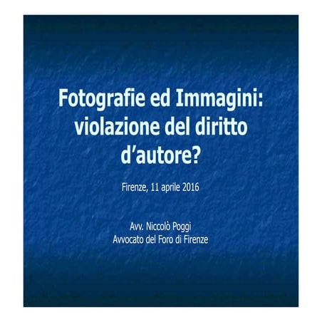 Fotografie e Immagini: violazioni del diritto d'autore?