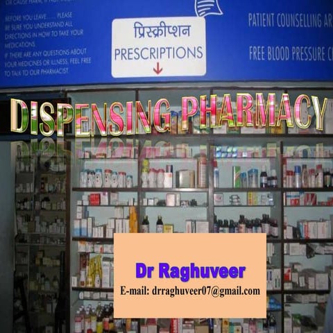 Pharmaceutical Dispensing Practice I pdf