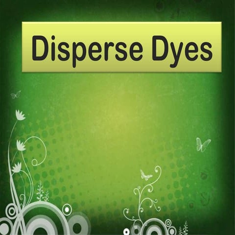 Disperse dyeing 