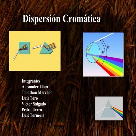 Dispersión cromática | PPT