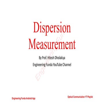Dispersion Measurement