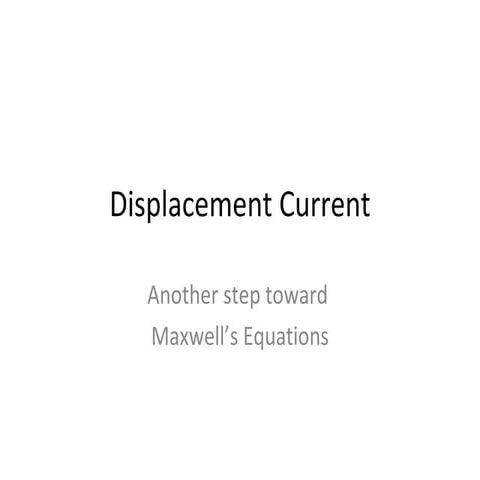 Displacement current