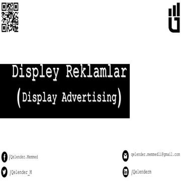 Displey Reklamlar- Display Advertising
