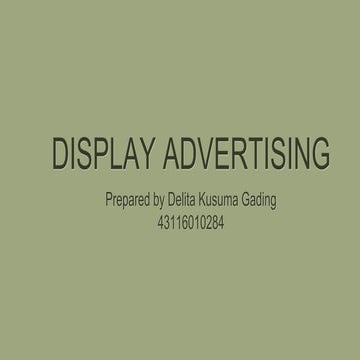 Display Advertising in Digital Marketing