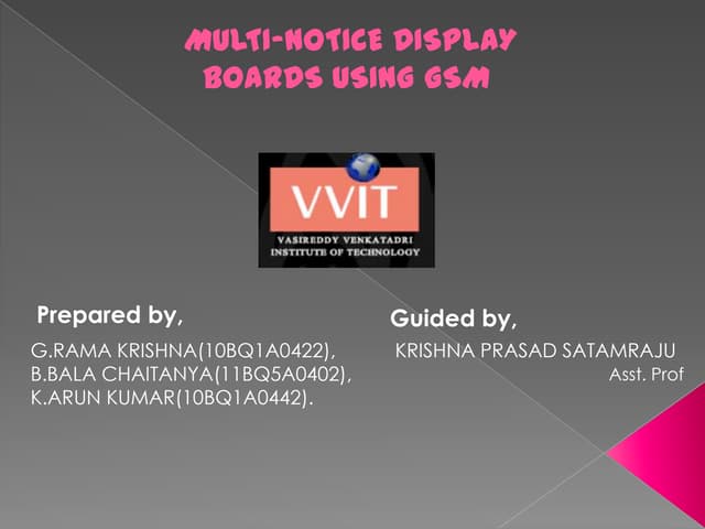 Digital Notice Board