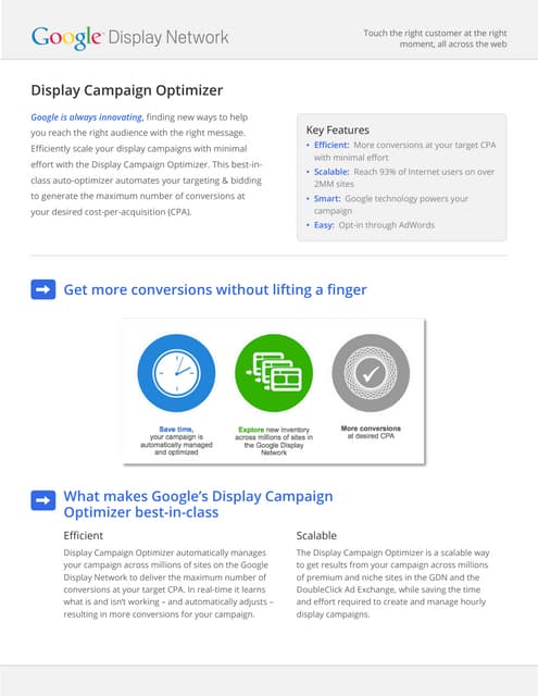 Display campaign optimizer