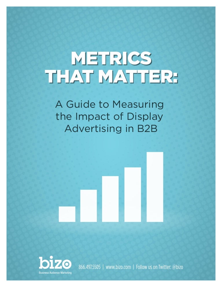 Display metrics that matter