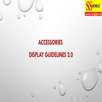 Comprehensive Accessories Display Guidelines for Retail Stores | PPTX