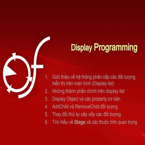 Lesson 08 : AS3 Display Programming | PPTX