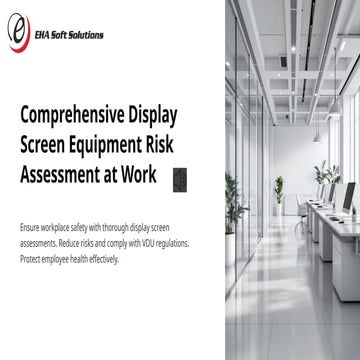 Comprehensive Display Screen Equipment Risk Assessment at Work | PPT