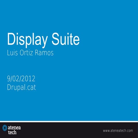 Display suite - Drupal.cat