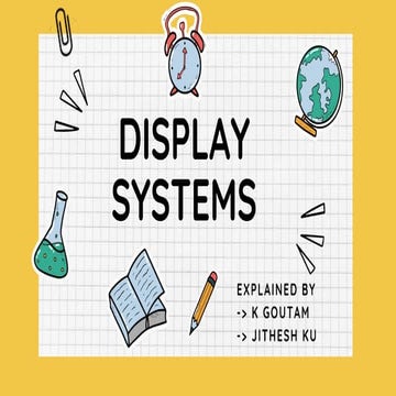 DISPLAY SYSTEMS (2).pptx display systems ppt presentation by vvce mysore stud...