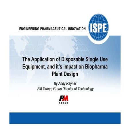 Single Use (Disposables) Presentation