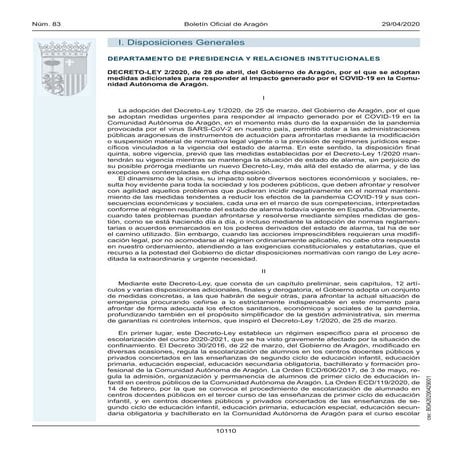 Disposiciones grales