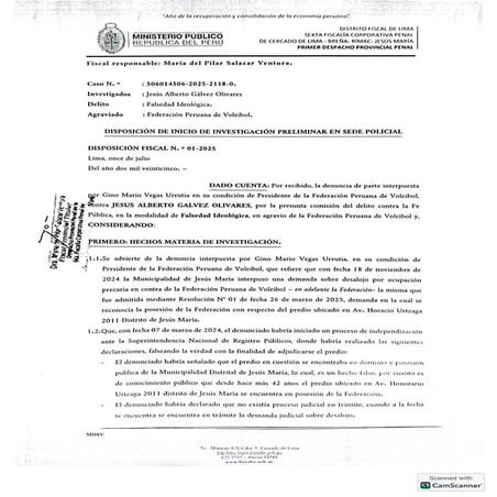 CASO EL OLIVAR: INICIO DE DILIGENCIAS PRELIMINARES EN SEDE POLICIAL