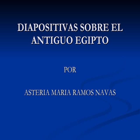 Dispositivas Sobre Egipto