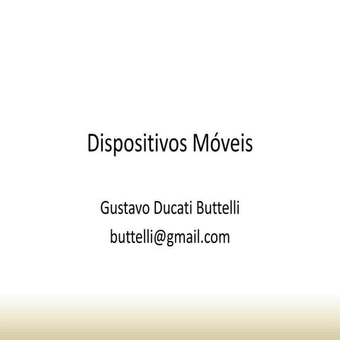 Palestra Dispositivos Móveis