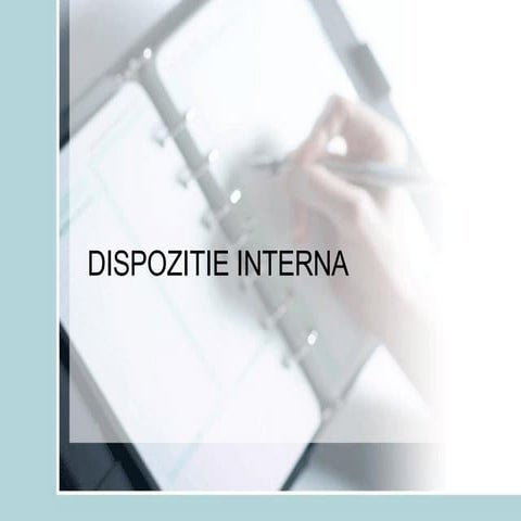 Dispozitie Interna