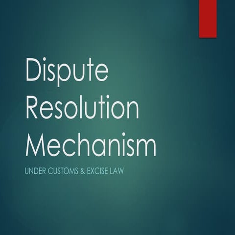 Curated visual reference: Picture Idea: Dispute Resolution Customs Excise Under Customs