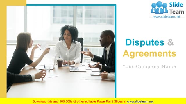 Disputes And Agreements PowerPoint Presentation Slides