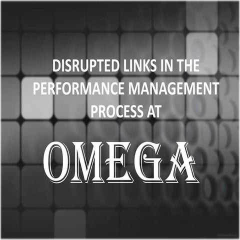 Disrupted links in the performance management process