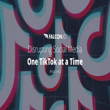 Webinar: Disrupting Social Media One TikTok at a Time