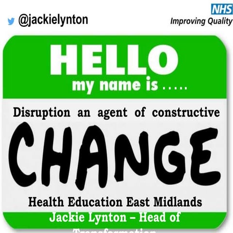 Disruption an agent of constructive change