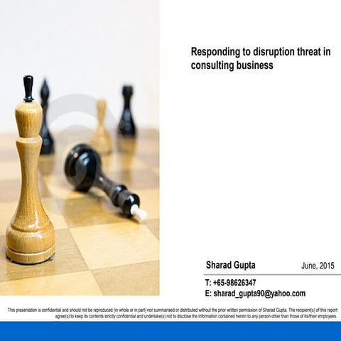 Disruption in consulting and digital solutions approach