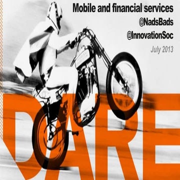 Disruption, mobile and financial services