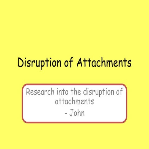 Disruption of attachments | PDF