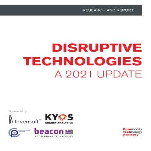 Disruptive Technologies – A 2021 Update