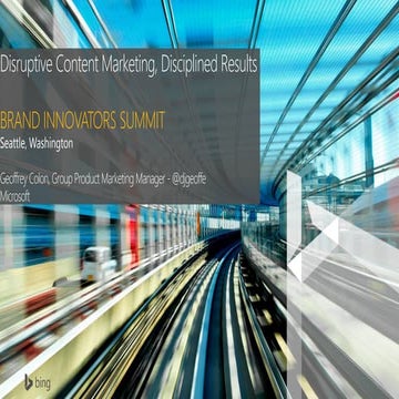 Disruptive Content Marketing, Disciplined Results