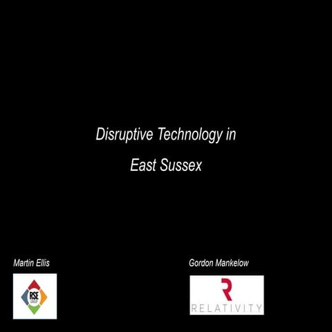 Disruptive technology   slide share - jul 2017