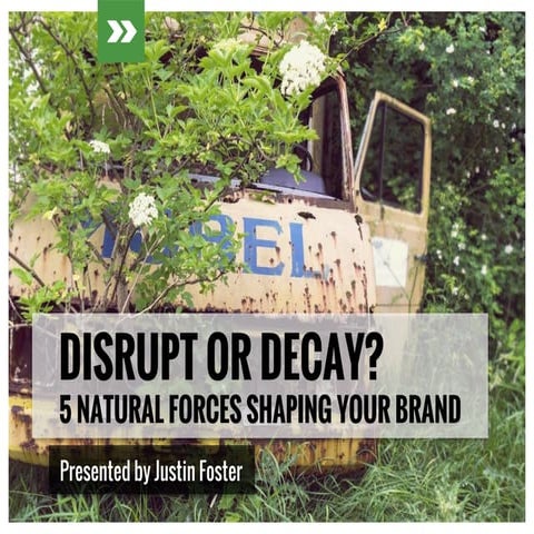 Disrupt or Decay: 5 Natural Forces Shaping Your Brand